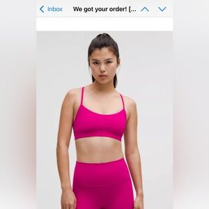 Very EUC 2025 Lululemon Flow Y Bra Nulu Size 6